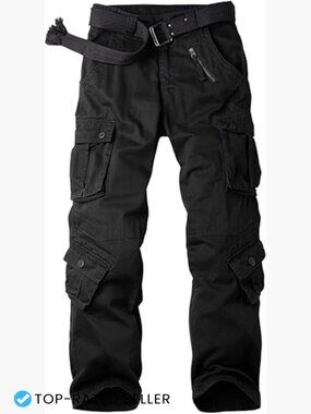 Stretch Cargo Pants Tactical Work Travel Straight Leg Comfort Fit Y2K